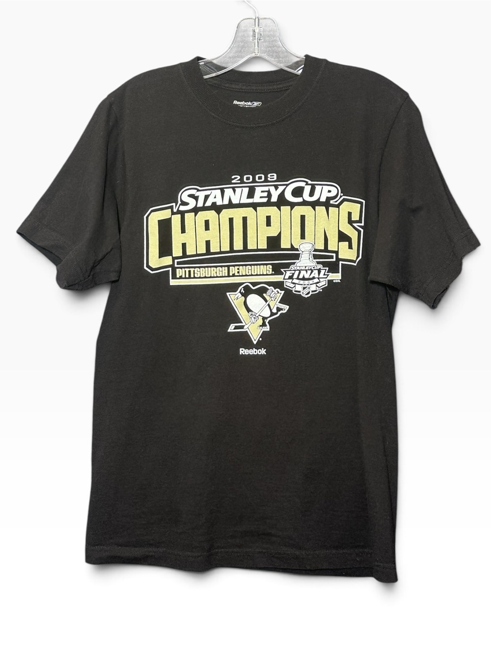 Pittsburgh Penguins S Vintage 2009 Stanley Cup Champions Roster T-Shirt Reebok